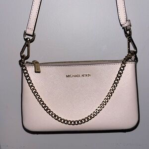Pink Michael Kors Crossbody with chain detail